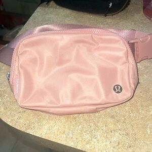 PINK LULULEMON BELT BAG
